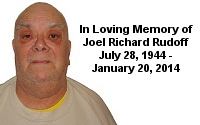 In Loving Memory of Joel Richard Rudoff (July 28, 1944 - January 20, 2014)