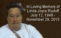 In Loving Memory of Linda Joyce Rudoff (July 12, 1948 - November 29, 2015)